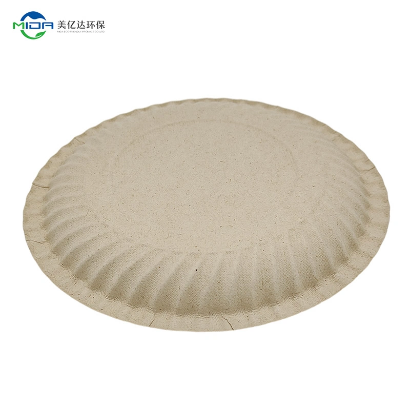 Disposable Biodegradable Dinner Set 8 Inch Round Paper Plates Party Supplies Dinner Set