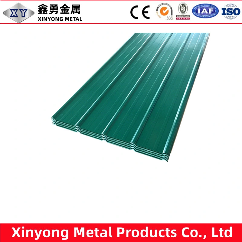 30/22 26 30 Gauge/0.3mm 1mm PP PVC Coated White Color Corrugated Zinc Iron Metal Steel Roofing/Roof Sheet Iron Sheet