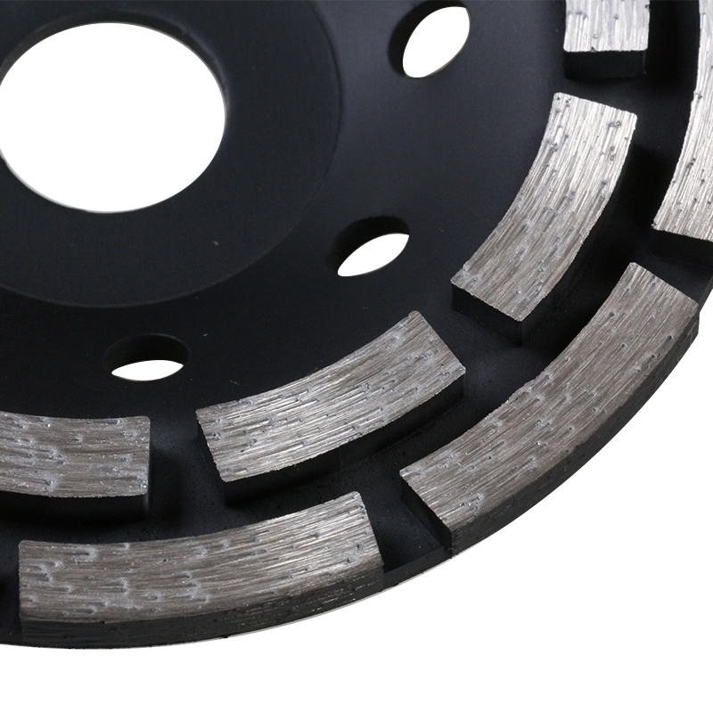 Fast Grinding 100mm 125mm Double Row Diamond Cup Wheel Grinding Stones and Concrete for Angle Grinder