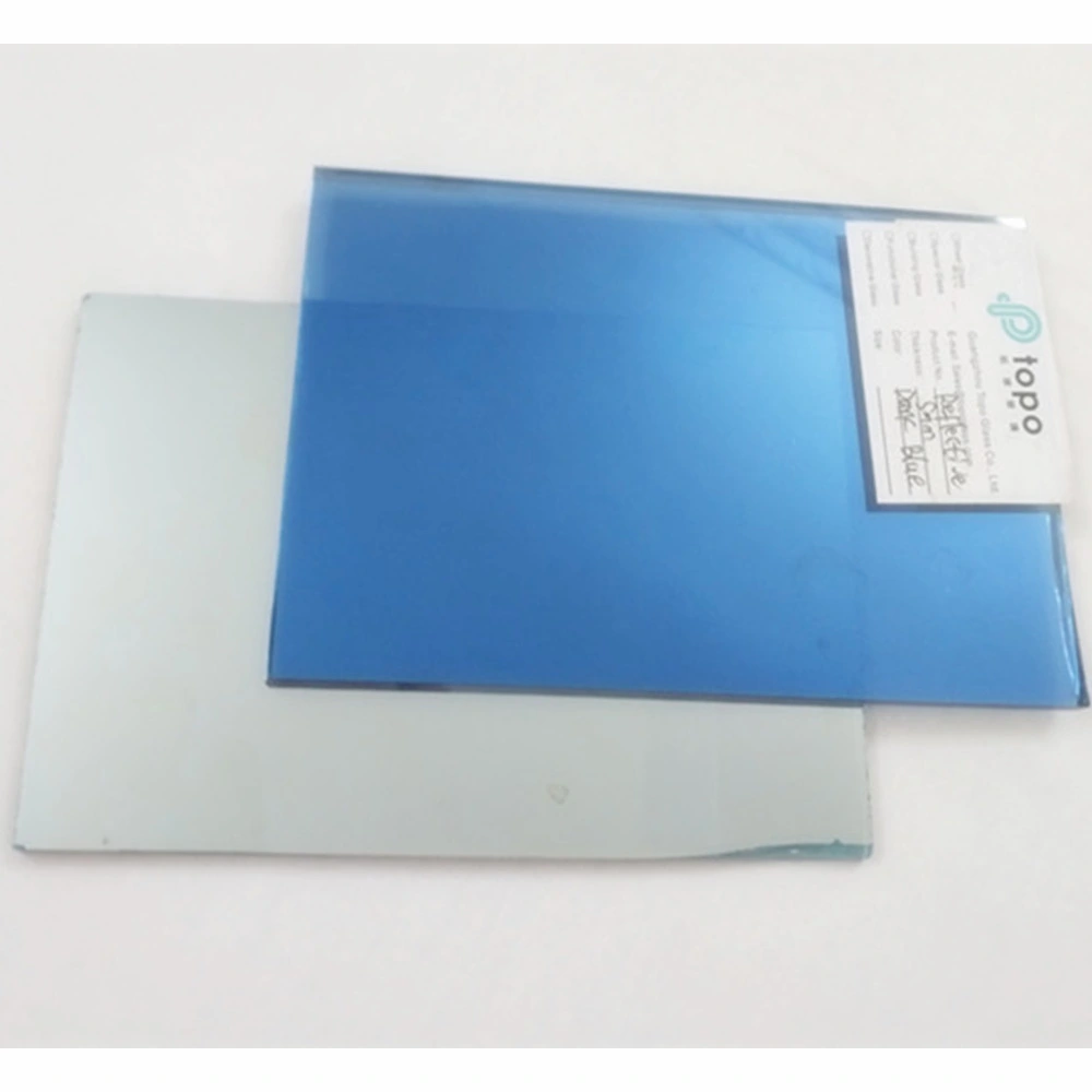 5mm 6mm 8mm 10mm 12mm Dark Blue Coated Reflective Building Glass (R-dB)