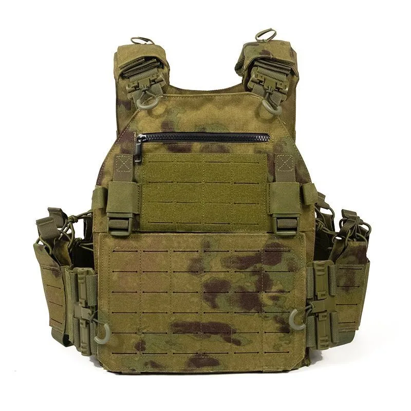 Laser Cut Molle System 1000d Nylon Tactical Quick Release Plate Carrier Vest