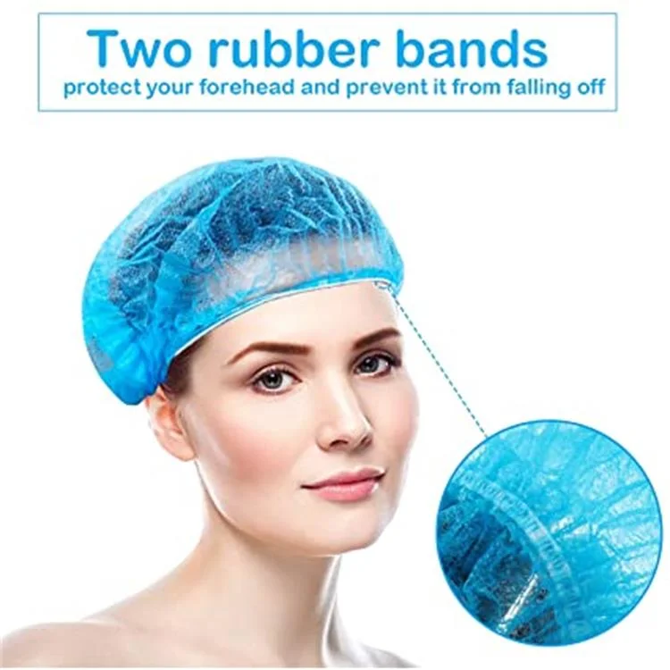 Shower Cap Disposable Bath Caps Non-Woven Elastic Hair Bath Hat