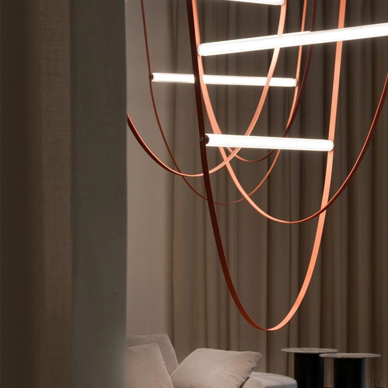 Fashion Modern Pendant Light Leather LED Chandelier for Living Room, Home, Restaurant