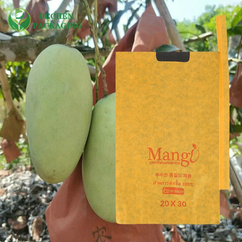 Ripening Covers Paper Bags Waxed Coat Mango Fruit Cover Bag