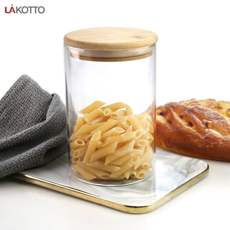 Food Contace Safe Glass Lakotto Jar Kitchen Tool Glassware Tableware with Good Service