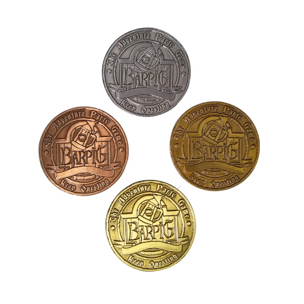 Custom Brass Heads I Win Tails You Lose Medal Token Coin