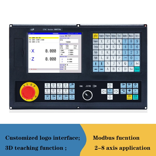 Configuração de alta 2 Controlador CNC do eixo comando CNC aplicada e receptores para torno mecânico &amp; torno mecânico