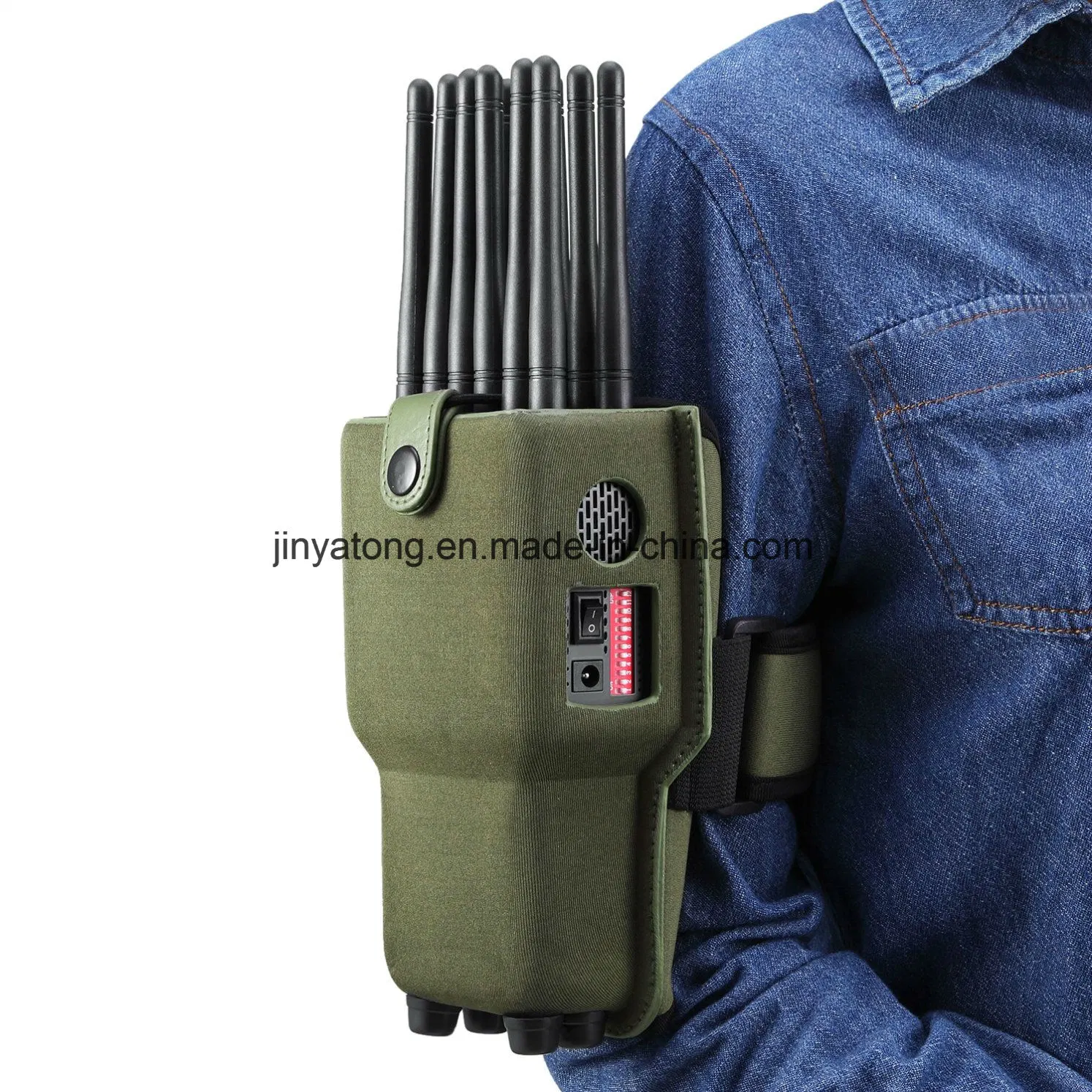 Las primeras 12 antenas All-in-One Full Bands Handheld Mobile Phone Jammer con Logjack GPS WiFi bloqueo de señales RF 315/433/868