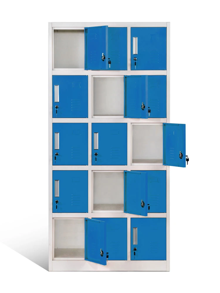 Durable Staff Storage Locker 15 Door Mini Box Locker