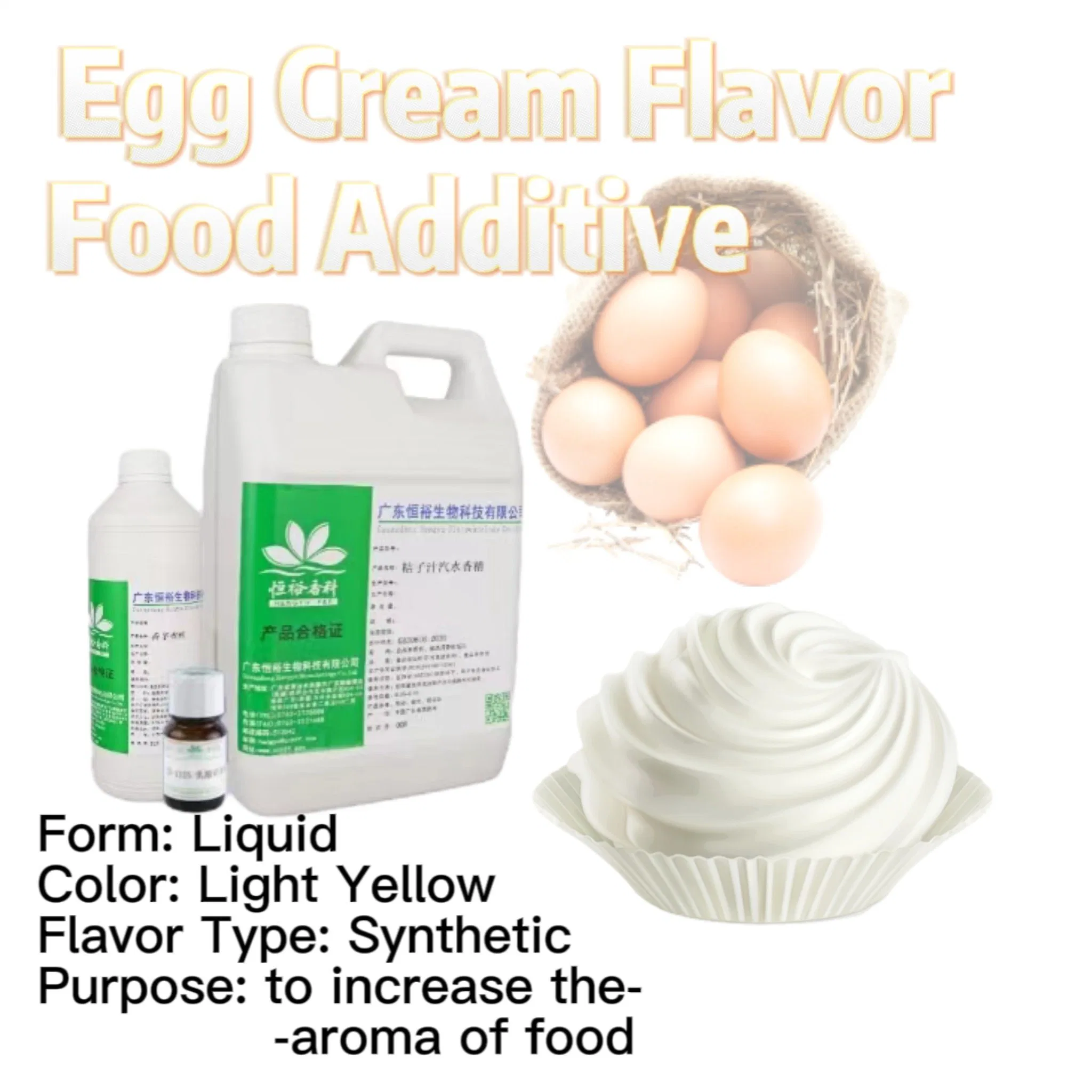 Artificial Flavors Good Solubility Liquid Egg Cream Synthetic Flavor