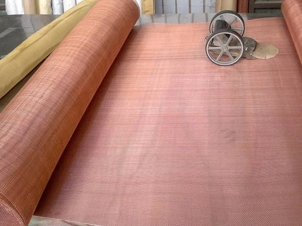 Electrostatic Duct Shielding Prevention Fine 250 300 Copper Fabric Wire Mesh Cloth