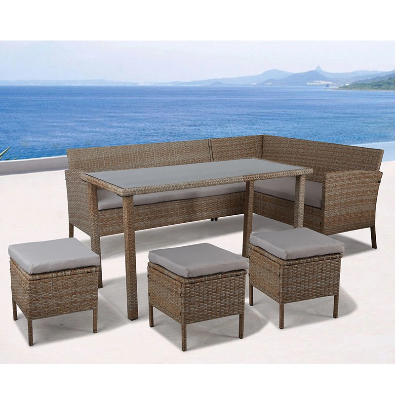 OEM/ODM 30 Years Manufacturer Outdoor Patio Furniture Rattan Garden Sofa with Waterproof Cushion for Home/Hotel/Office/Living Room