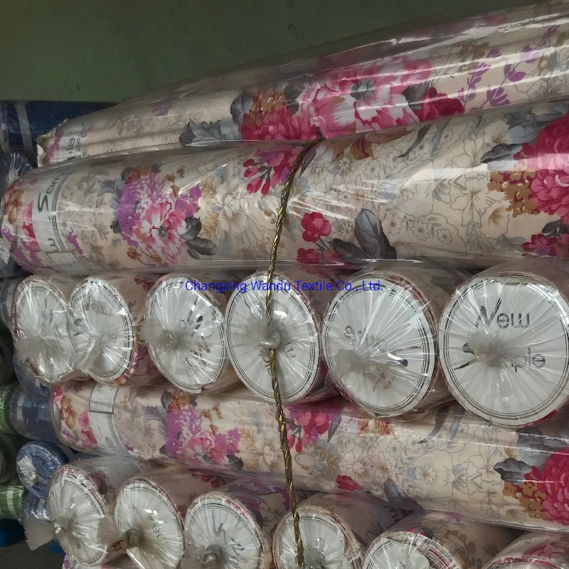 100% Polyester Flower Print Style Printed Fabric for Ghana