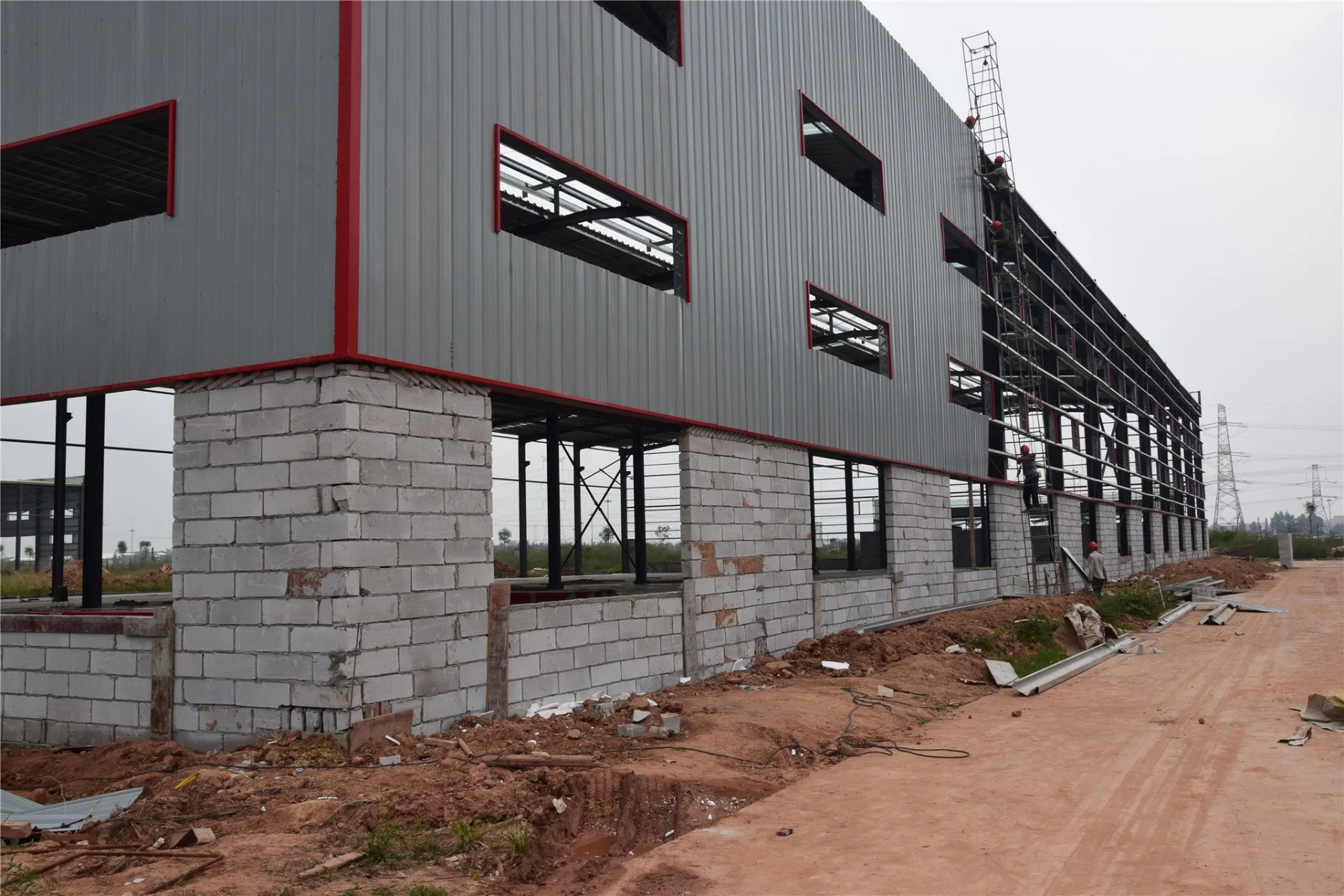 China Foshan High quality/High cost performance  High-Strength Industrial Prefabricated Steel Structure Workshop