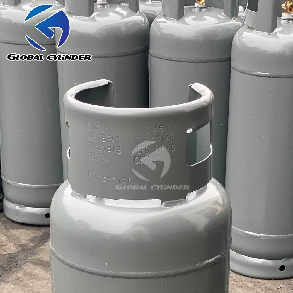 Amérique du Sud 19kg 20kg bouteilles de gaz de pétrole liquéfié 45lbs 47,7lbs Réservoirs de propane-butane