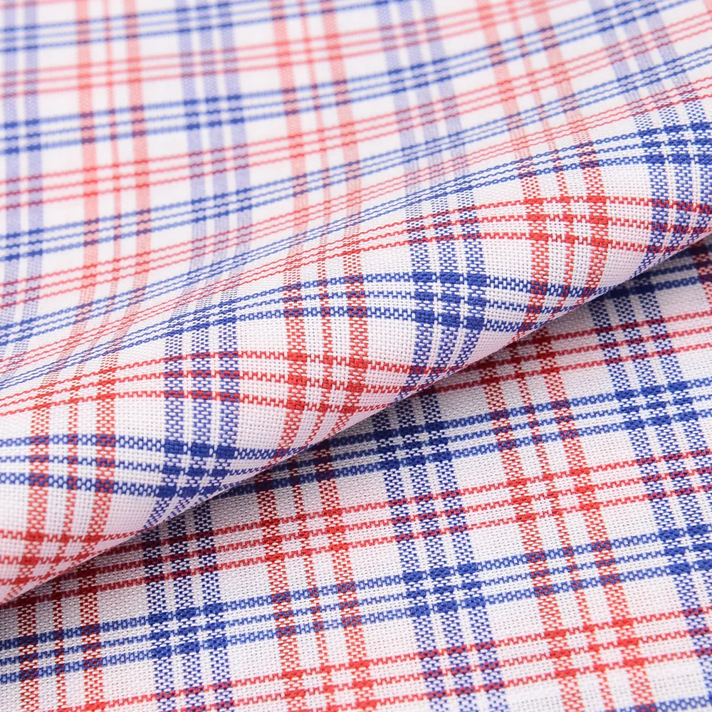 100% Polyester Gingham Schuluniform Stoffe Kariert Stoff für Rock/Schule Einheitlich