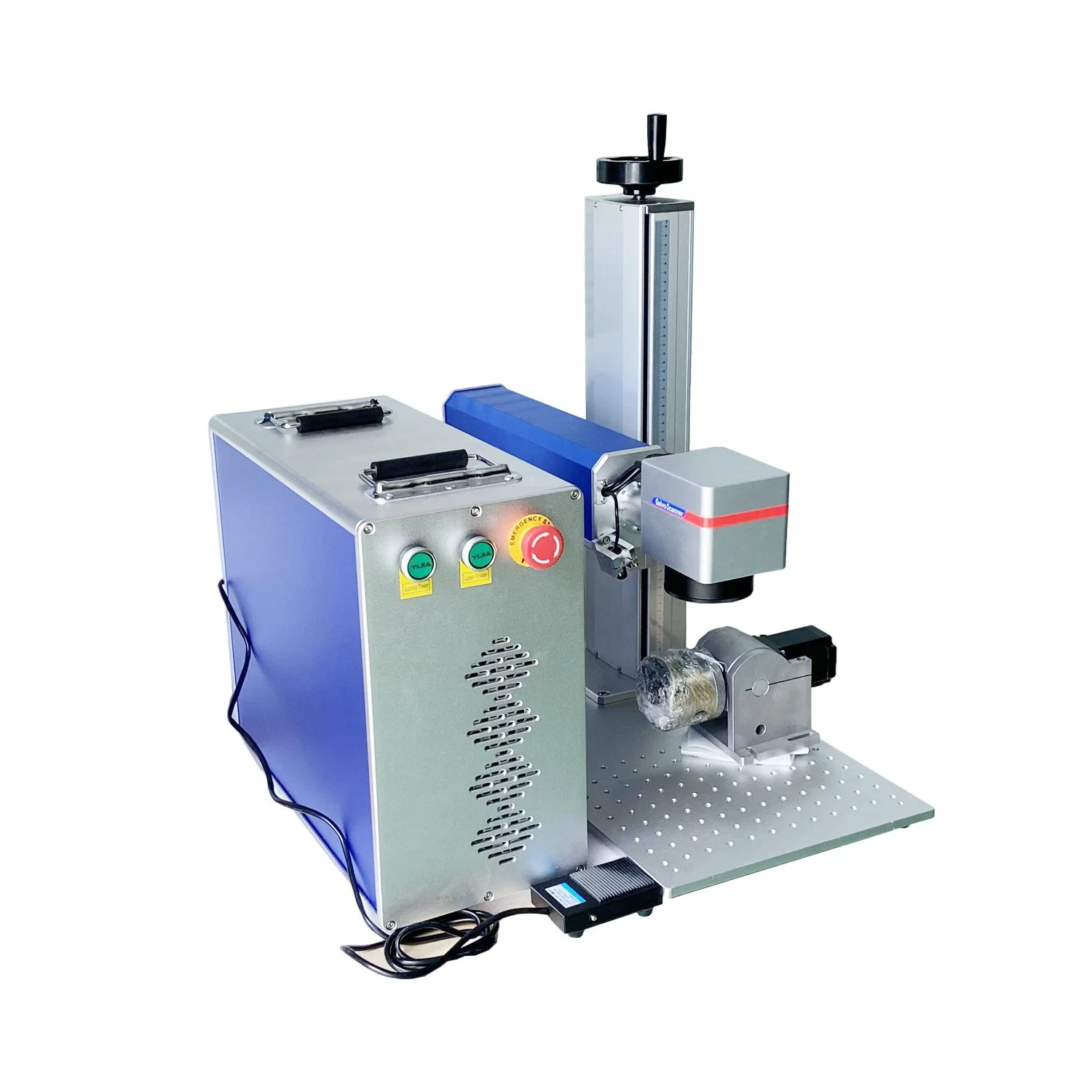 20W Hot Sales Mini Split Fiber Laser Marking Machine Mark Cans