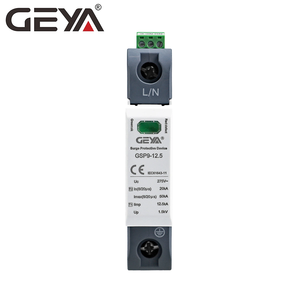 Geya Protection Consumer Unit T1+T2 Zhe Arrester Price Surge Protector