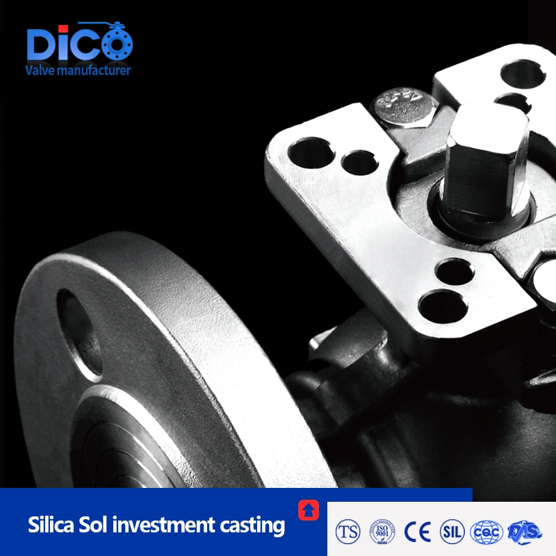 Dico API Stainless Steel SS304/316 3 Way Flange Ball Valve