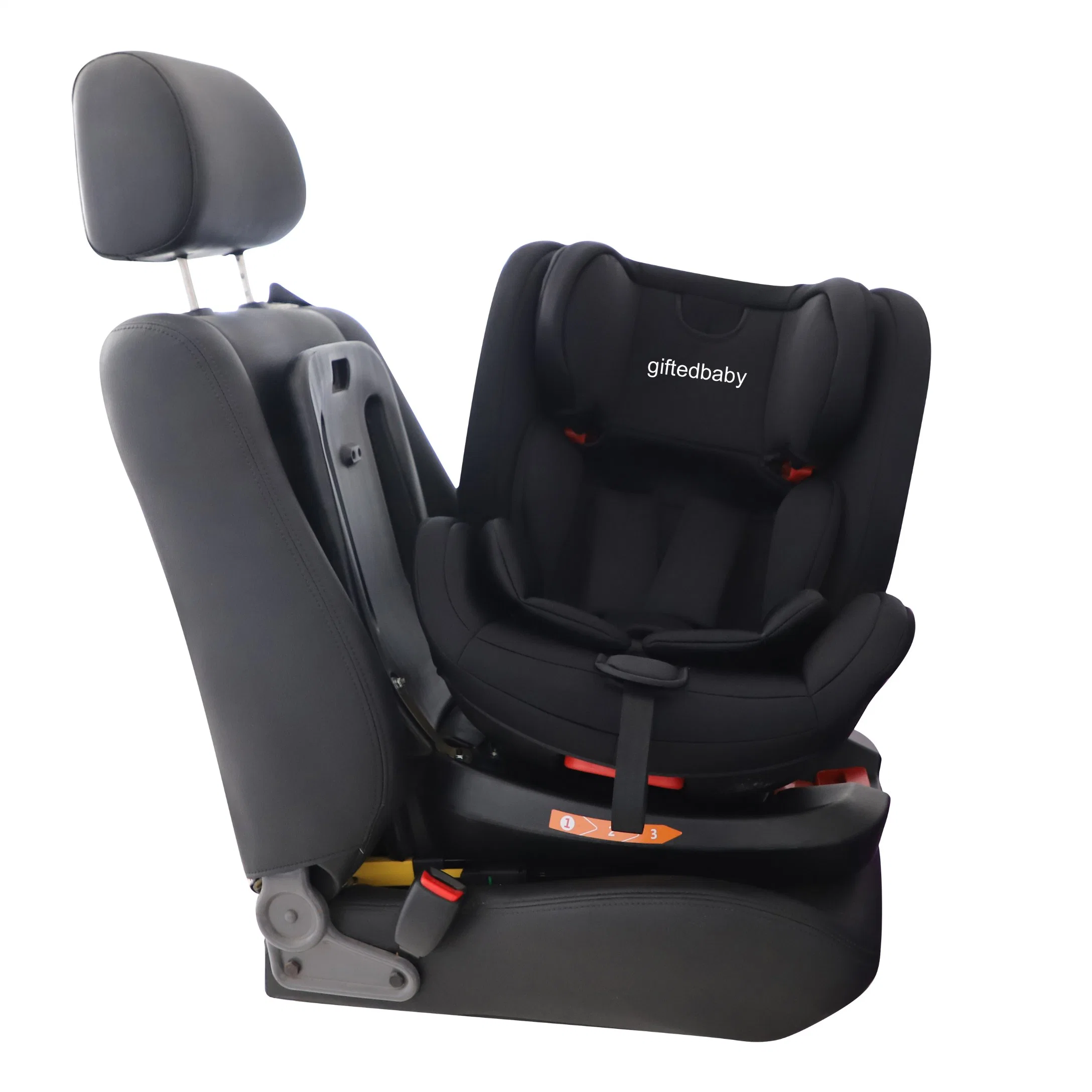 Asiento de seguridad para bebés de rotación de 360 el uso en coche para niños de 0 a 12 años de Grupo 0 + 1 2 3