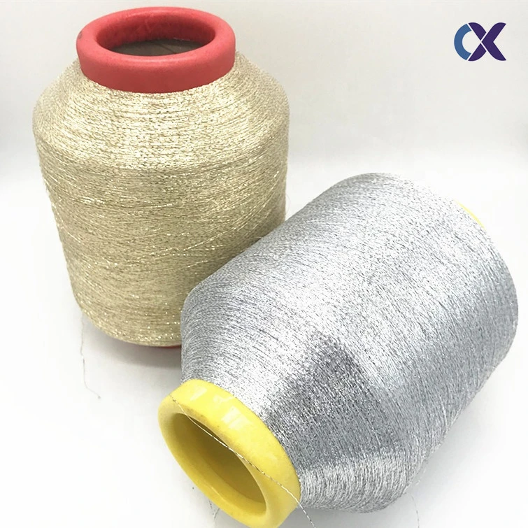 Factory Supply Custom Color Mx Type Metallic Yarn Metallic Thread for Weaving Tape