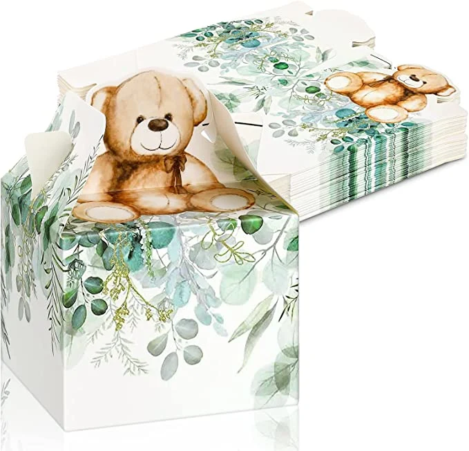Party Favor Boxes Paper Treat Box Teddy Bear Baby Shower Decorations