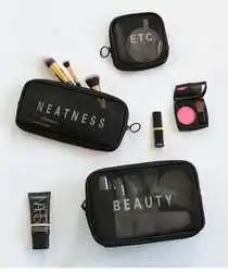 Eco Gift Customized Clear PVC Cosmetic Bags Set