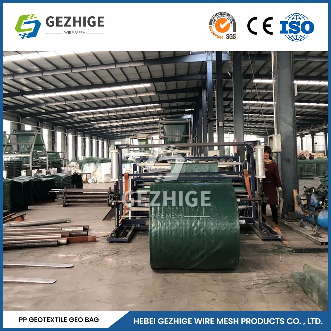 Gezhige enduit de PVC de la fabrication de treillis métallique de gabions hexagonal 4.0*1,0*0,5m Jardin Gabions Chine vert galvanisé Gabion Wire Mesh Bag