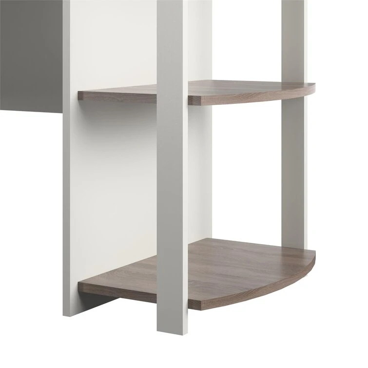 Nova Wood Storage Shelf L Shape Computer Desk