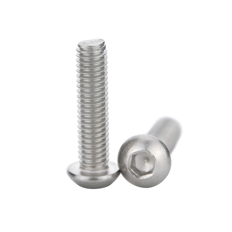 Stainless Steel ISO7380 Pan Head Hex Slot Machine Screws