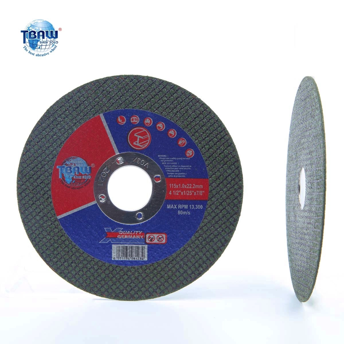 105mm, 115mm, 125mm Abrasive Cutting Discs for Metal/Stainless Cutting