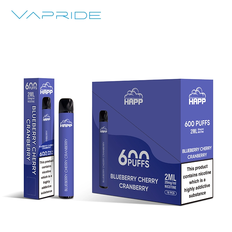 Neue Ankunft 2023 UK Wholesale/Supplier 600puffs Elektronische Zigarette für Vape Dropshipping