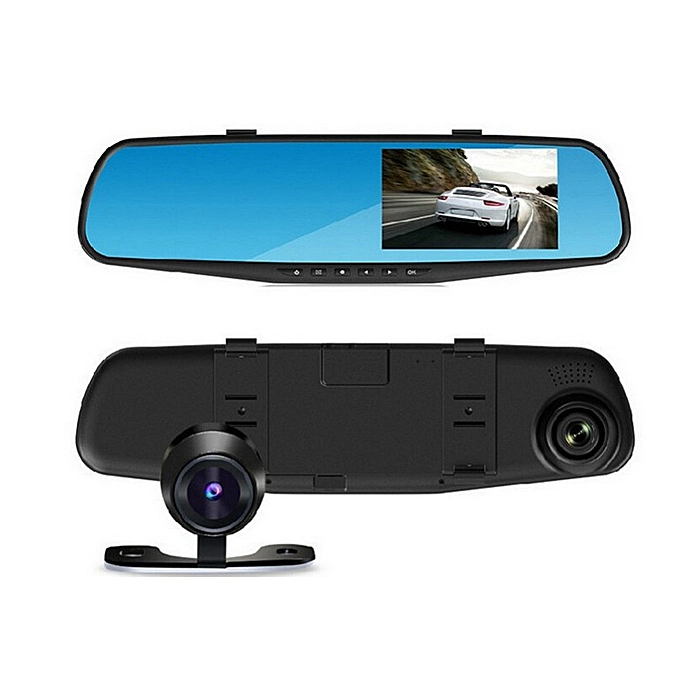 4.3 Inch Full HD 1080P Car Reverse Dual Lens Car Rearview Mirror DVR