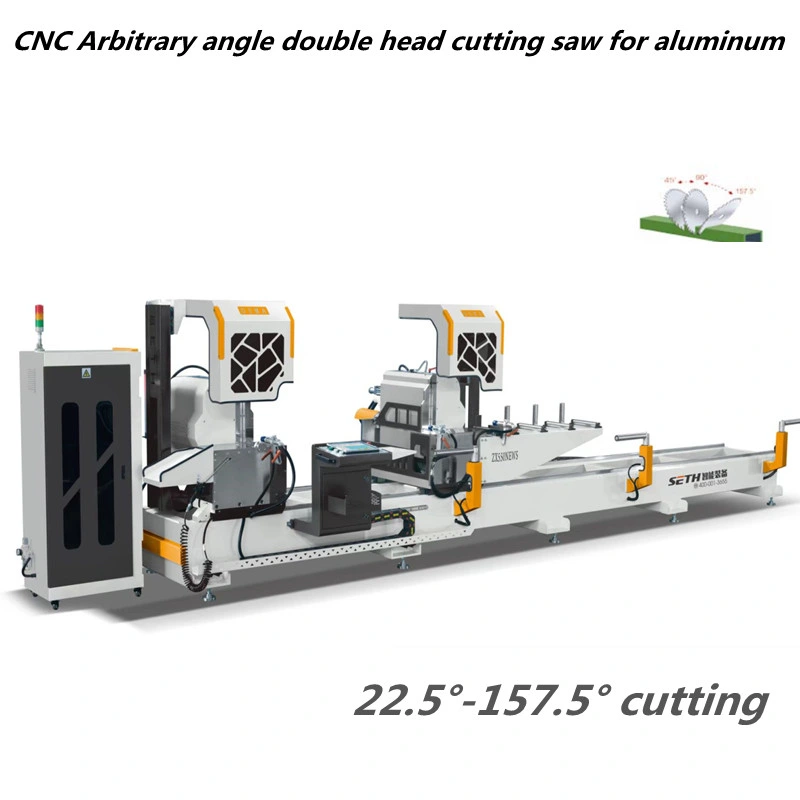 CNC Arbitrary Angle Double Head Cutting Saw for Aluminum Profile/Curtain Wall Cutting Machine/Door Making Machines