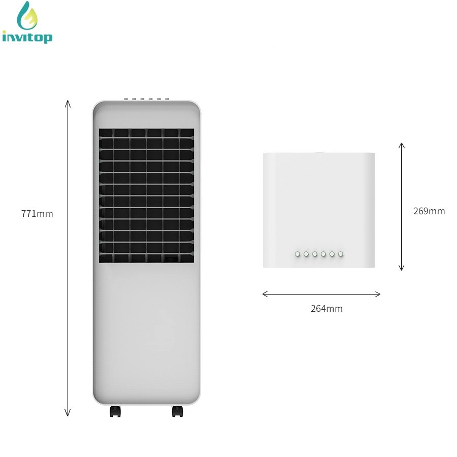 Quite Safe Air Conditioner Cooler with Universal Moving Casters