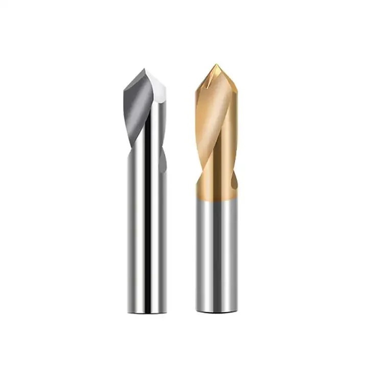 HRC60 Solid Carbide Chamfer Tool End Milling 90 Degree Coated