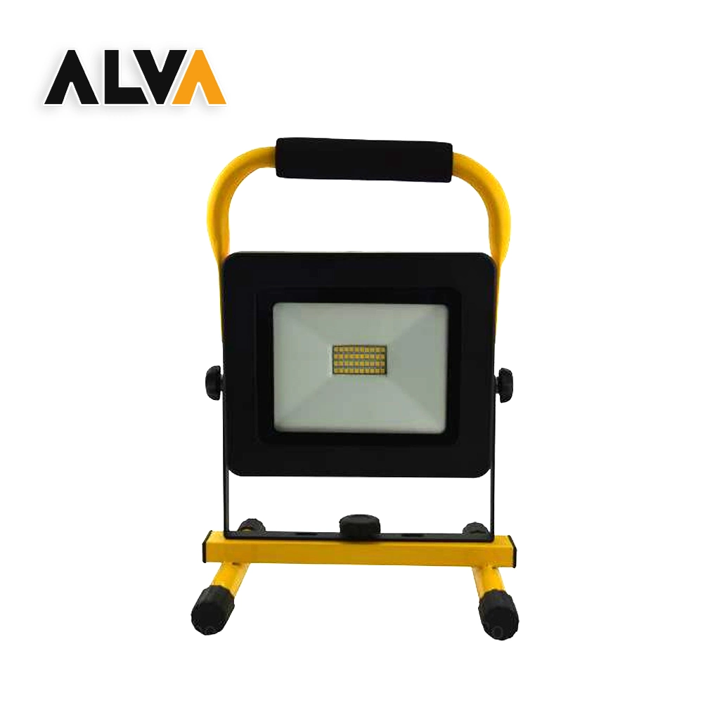 10W Portable Rechargeable Cordless LED Work Light Floodlight IP65 Waterproof Emergency Flood Light with Stand Foldable Support LED Floodlight