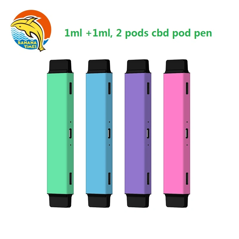 Private Label Vaporizer Pen Mayoreo de bobina cerámica vacía 2ml Doble Pod vacío imposible VAPE