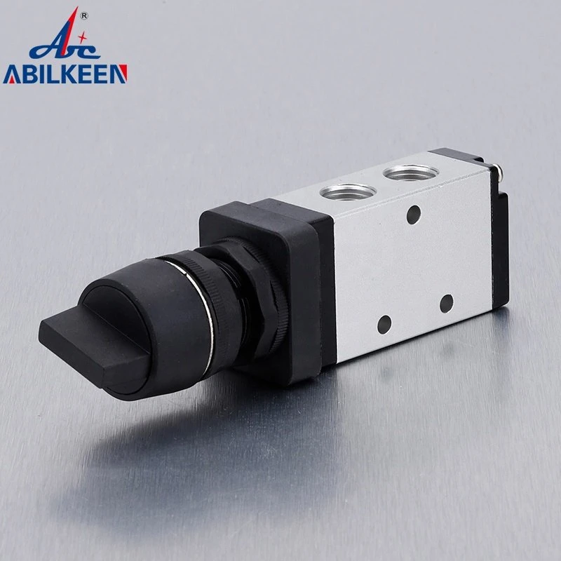 Factory Direct M5 Air Mechanical Solenoid Pneumatic Control Valve with Roller Handle