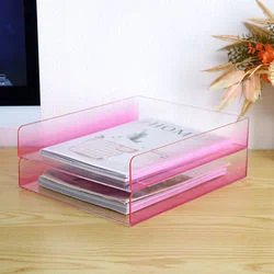 PS Document A4 File Storage Holder Clear Plastic Office File Storage Organizer