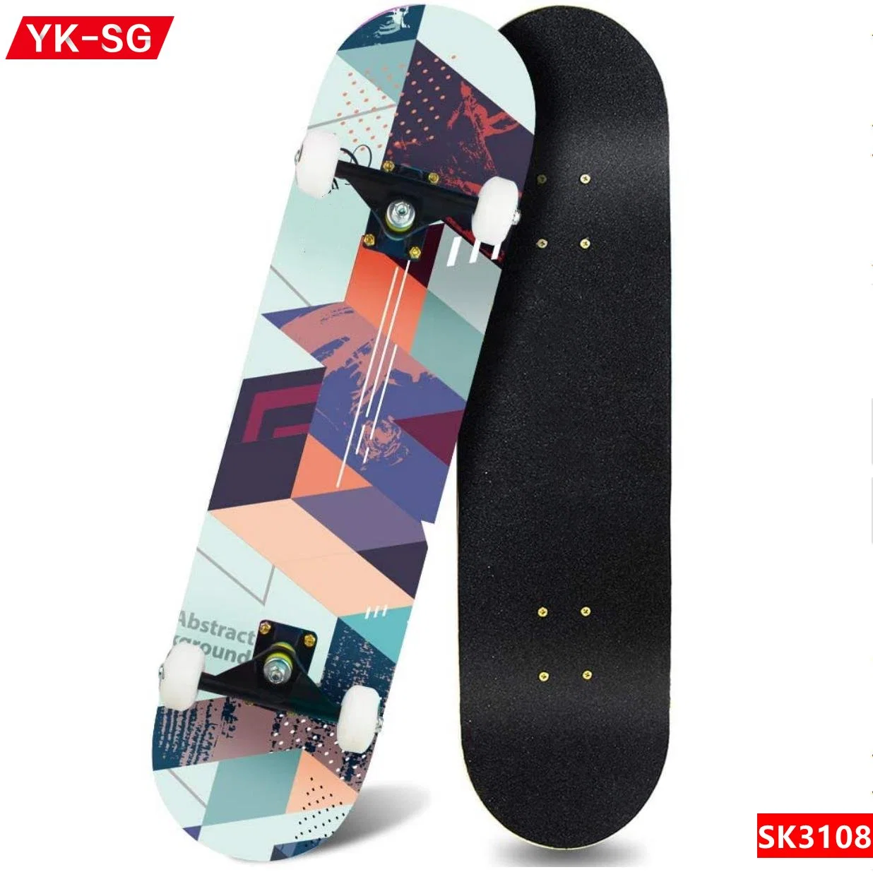 Atacado ou personalizado completo 31polegadas bordo chinês madeira Skateboboard