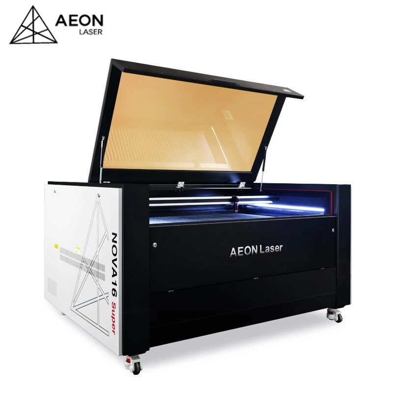 Aeon 80W 100W 130W 150W FR30W 60W máquina CNC 1070 1490 1610 Estêncil de plástico Laser CNC máquina de corte com focagem automática de elevação Função WiFi