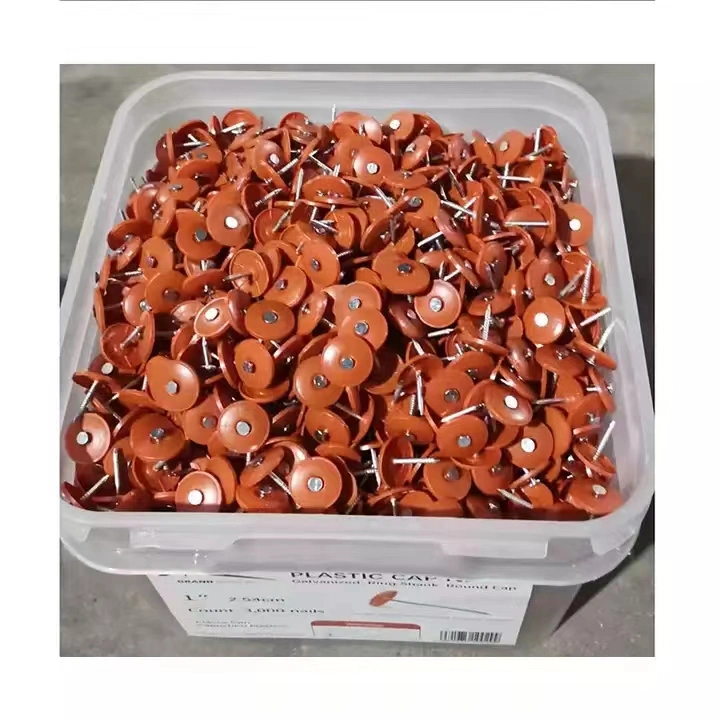 3/4 Inch X12g Plastic Cap Nails Nail with Plastic Cap Made in China