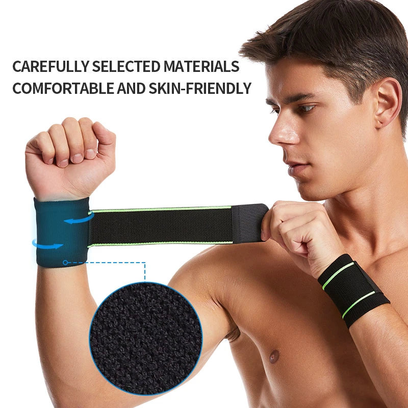 6058# Comfortable Sports Gym Wrist Bandage Custom Hand Wrist Bands Sleeve Support