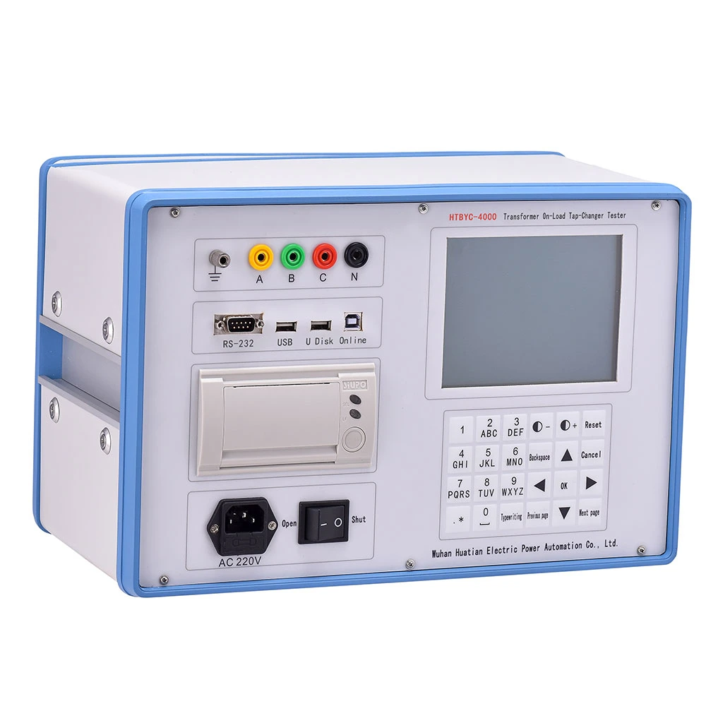 Htbyc-4000 0.5 ~20 Ohm 3 Channels Transformer on-Load Switch Tester