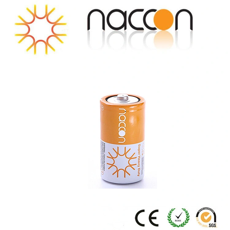 R14p C Size Carbon Zinc Battery 1.5V 280min High Power Free Mercury Primary & Dry Batteries