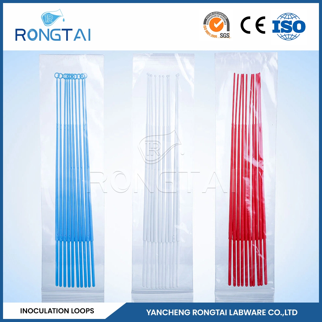 Rongtai desechable consumibles proveedores médicos como estéril 1UL 10uL transparente Bucle de inoculación China 1UL 10uL 10uL+1UL bucle de inoculación estéril