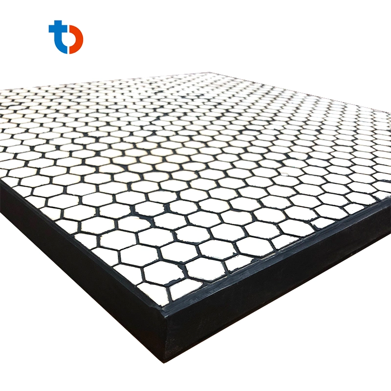 Rubber Ceramic Wear Plate Mat Lining Abrasion Wear Resistant Ceramic Liner