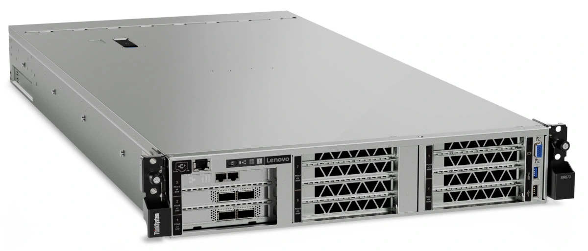 High Performance L Enovo Thinksystem Sr670 in Tel Xeon Gold 5215 2u Rack Server