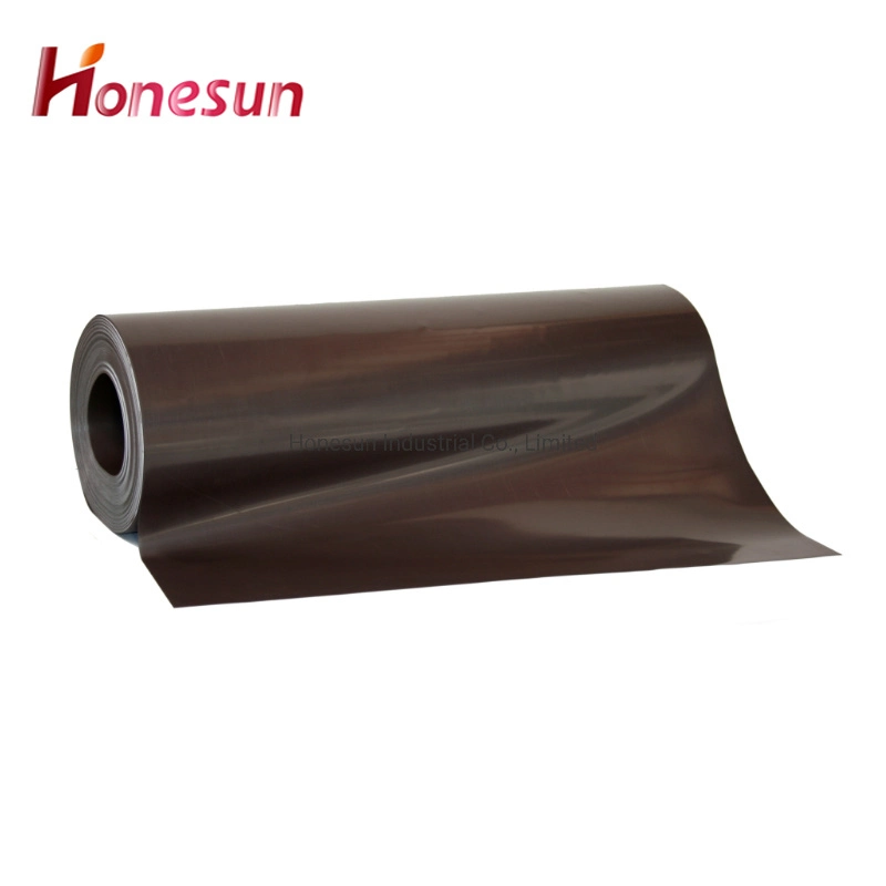 Anisotropic Magnetic Paper Magnetic Sheet Roll Rubber Magnet Magnetic Sheets with PVC Adhesive Fridge Magnet 0.3mm 0.5mm 0.7mm